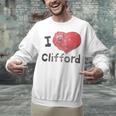 Clifford The Big Red Dog I Heart Clifford Childrens Books Unisex Sweatshirt Clifford The Big Red Dog I Heart Clifford Childrens Books Unisex Sweatshirt
