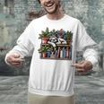 Cosy Sloth In Bookshelf With Plants Unisex Sweatshirt