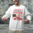Cupid's Favorite Math Teacher Valentine Reading Book Women Unisex Sweatshirt