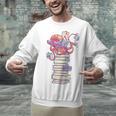 Cute Octopus Bookworm Fun Reading Tee For Book Lovers Unisex Sweatshirt