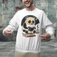 Cute Panda Reading Book Under Moon Bookworm Coffee Lover Unisex Sweatshirt Cute Panda Reading Book Under Moon Bookworm Coffee Lover Unisex Sweatshirt