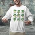 Cute Shamrock Reading Books St Patrick's Day Teacher Reading Unisex Sweatshirt Cute Shamrock Reading Books St Patrick's Day Teacher Reading Unisex Sweatshirt
