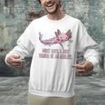 Most Days I Just Wanna Be An Axolotl Salamander Introvert Raglan Baseball Tee Unisex Sweatshirt