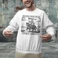Defend Your Local Public Library Cat Knight Book Lover Unisex Sweatshirt