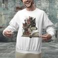 Dog Book Flower Unisex Sweatshirt