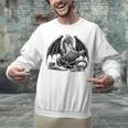 Dragon Reading Book Bookworm Books Dragon Learning Unisex Sweatshirt