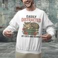 Easily Distracted By Cats And Books Vintage Unisex Sweatshirt Easily Distracted By Cats And Books Vintage Unisex Sweatshirt