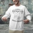 Easily Distracted By Cats And Books For Women Unisex Sweatshirt