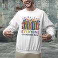 Everyone Is Welcome Here Floral Book LGBT Pride Equality Unisex Sweatshirt