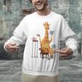 Giraffe Reading Tea Books Coffee Book Lover Graphic Unisex Sweatshirt Giraffe Reading Tea Books Coffee Book Lover Graphic Unisex Sweatshirt