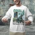 Godzilla Ocean Scene Comic Book Illustration Movie Monster Unisex Sweatshirt