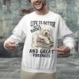 Great Pyrenees Dog Breed Life Is Better With Books And Great Unisex Sweatshirt