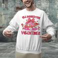 Groovy All Booked For Valentines Books Pink Coquette Bow Unisex Sweatshirt
