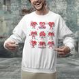 Heart Holding Reading Books Valentine Teacher Book Lover Unisex Sweatshirt