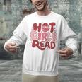 Hot Girls Read Book Lover Feminist Reader Premium Tri-Blend Unisex Sweatshirt