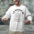 I’d Rather Be Reading Minimal Book Lover Arch Unisex Sweatshirt