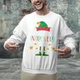 The Introvert Elf Christmas Family Matching Fun Xmas Top Unisex Sweatshirt