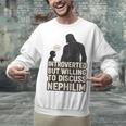 Introverted But Willing To Discuss Nephilim Tee Unisex Sweatshirt