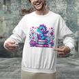 Just A Girl Who Loves Dragons And Books Cute Dragon Reading Premium Tri-Blend Unisex Sweatshirt