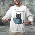 Just One More Chapter Bookworm Cat Book Lover Unisex Sweatshirt