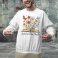Just One More Chapter Open Book Flowers Unisex Sweatshirt