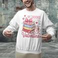 Librarian Books Are My Valentine Teacher Valentines Teach Unisex Sweatshirt