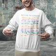Library Card Vintage Book Due Date Bookish Rainbow Reading Unisex Sweatshirt Library Card Vintage Book Due Date Bookish Rainbow Reading Unisex Sweatshirt