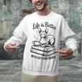Life Is Better With Cats & Books Sphynx Cat Mom Women Unisex Sweatshirt Life Is Better With Cats & Books Sphynx Cat Mom Women Unisex Sweatshirt