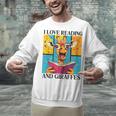 Love Reading And Giraffes Cute Giraffe Reading Book Lovers Unisex Sweatshirt Love Reading And Giraffes Cute Giraffe Reading Book Lovers Unisex Sweatshirt