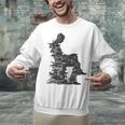 Men Pixel Art Geometric Book Human Drawing Graphic Men Unisex Sweatshirt