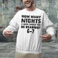 How Many Nights A Week Should You Be Reading 6-7 Book Lover Premium Tri-Blend Unisex Sweatshirt How Many Nights A Week Should You Be Reading 6-7 Book Lover Premium Tri-Blend Unisex Sweatshirt