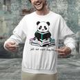 Panda Reading Chapter Books Unisex Sweatshirt Panda Reading Chapter Books Unisex Sweatshirt