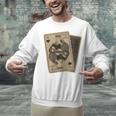 Queen Of Books Playing Card Aesthetic For Book Lovers Premium Tri-Blend Unisex Sweatshirt