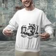 Raccoon Reading A Book Vintage Trash Reader Unisex Sweatshirt
