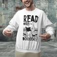 Read More Books Ghost Halloween Reading Teacher Literacy Unisex Sweatshirt Read More Books Ghost Halloween Reading Teacher Literacy Unisex Sweatshirt