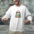 I Read Past My Bedtime Reading Sloth Book Lover Unisex Sweatshirt