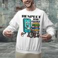 Respect Elders Cellphone Pushing Books In a Wheelchair Unisex Sweatshirt Respect Elders Cellphone Pushing Books In a Wheelchair Unisex Sweatshirt