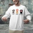 Rock Paper Scissors Hand Game Cute Paw Cat Introvert Unisex Sweatshirt Rock Paper Scissors Hand Game Cute Paw Cat Introvert Unisex Sweatshirt