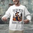 Salem Witch Book Club Bookish Retro Halloween Cat Unisex Sweatshirt