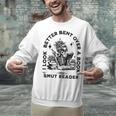 Smut Reader Skeleton Book Lover Dark Humor Art Premium Tri-Blend Unisex Sweatshirt