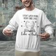 Smutty Book Lovers Romantasy Dark Fairy Tales Romance Reader I Dont Watch Porn Small Grey Unisex Sweatshirt