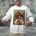 History Month Black Afro Girl Women Book Lovers Floral Unisex Sweatshirt