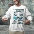 I Tried To Form Gang But It Turned Into A Book Club Raccoon Unisex Sweatshirt