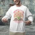 Unearth a Story 2026 Summer Reading Program Flowers Book Premium Tri-Blend Unisex Sweatshirt