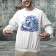 Unicorn Reading For Book Lovers Readers Unisex Sweatshirt