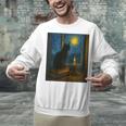 Van Gogh Starry Night Art Cat And Book Lovers Premium Tri-Blend Unisex Sweatshirt Van Gogh Starry Night Art Cat And Book Lovers Premium Tri-Blend Unisex Sweatshirt