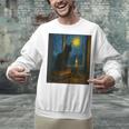 Van Gogh Starry Night Art Cat And Book Lovers Unisex Sweatshirt Van Gogh Starry Night Art Cat And Book Lovers Unisex Sweatshirt