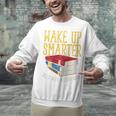 Wake Up Smarter Librarian Book Stack Premium Tri-Blend Unisex Sweatshirt