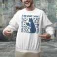 I Do What I Want Cat Reading Book Boho Flowers Vintage Unisex Sweatshirt