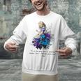 Women's Vintage Book Quote It’s No Use Going Back To Yesterday Unisex Sweatshirt